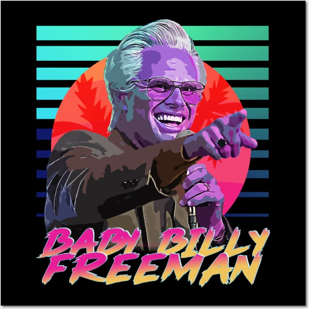 Baby Billy Freeman - Vaporwave / Synthwave Wall Art by Tv Moments